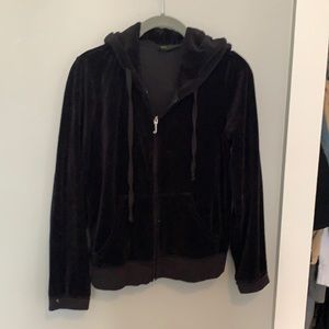 Black juicy zip up